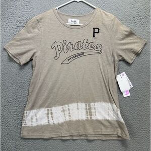 Touch Shirt Womens Medium M Beige Pirates Pittsburgh 100% Cotton Tee‎ Ladies NEW